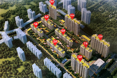 密州新天地·德宝花园91平大套二55万全明户型